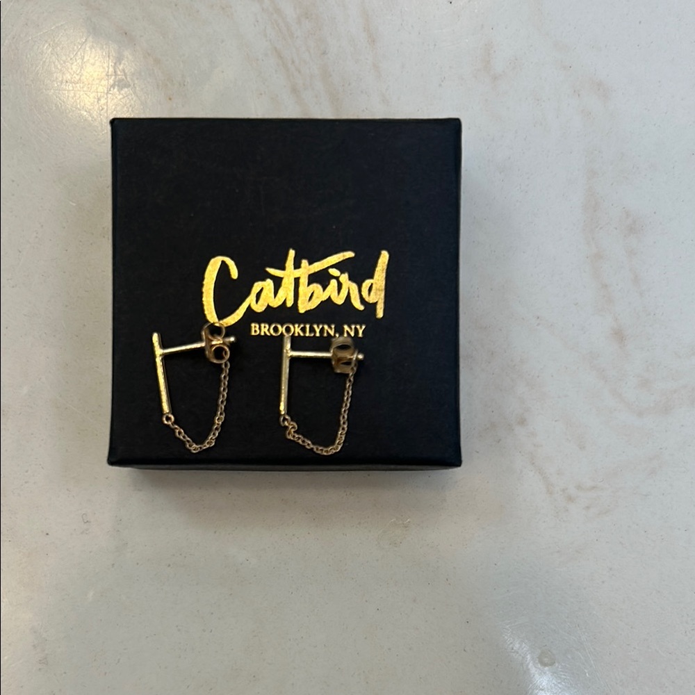 Catbird Ballerina Gold Earrings
